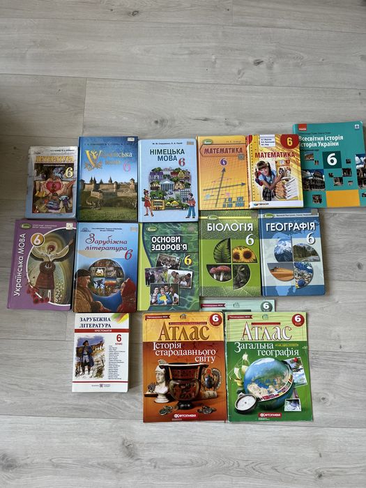Підручники для 6 класу