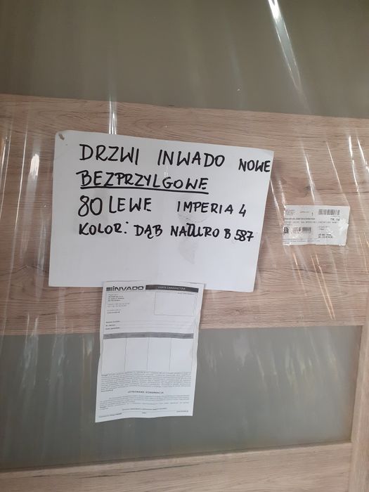 Drzwi bezprzylgowe nowe 80 lewe