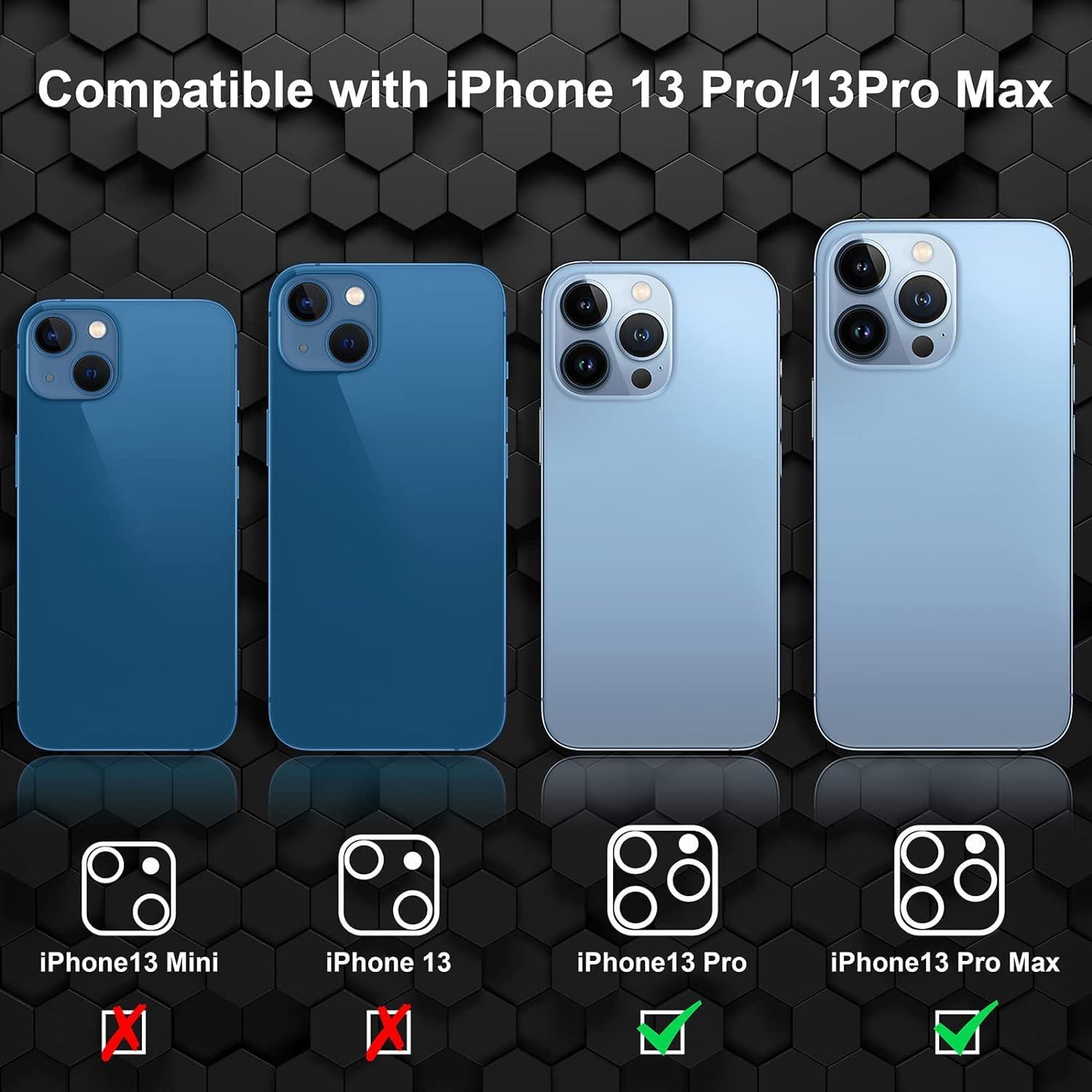 Szkło Hartowane Do Aparatu Apple Iphone 13 Pro / 13 Pro Max 1 Szt.
