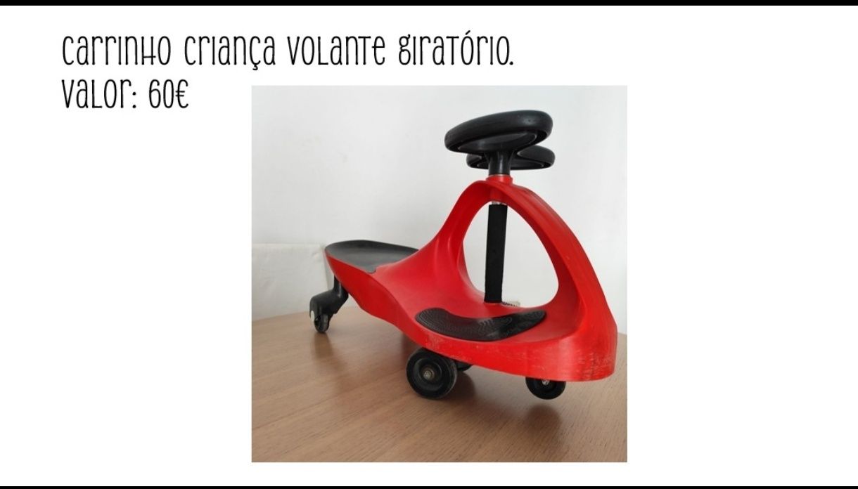 Carrinho de criança volante giratório