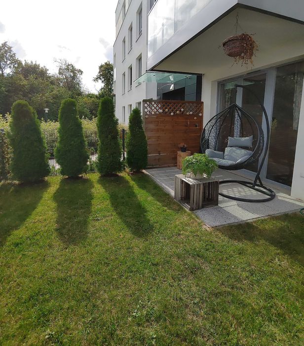 Przytulne 2-pokojowe mieszkanie z ogródkiem blisko jeziora Jasień