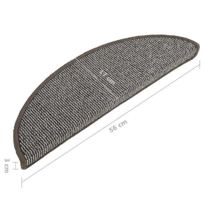 Vidaxl Nakładki Na Schody, 15 Szt., Szare, 56 X 17 X 3 Cm
