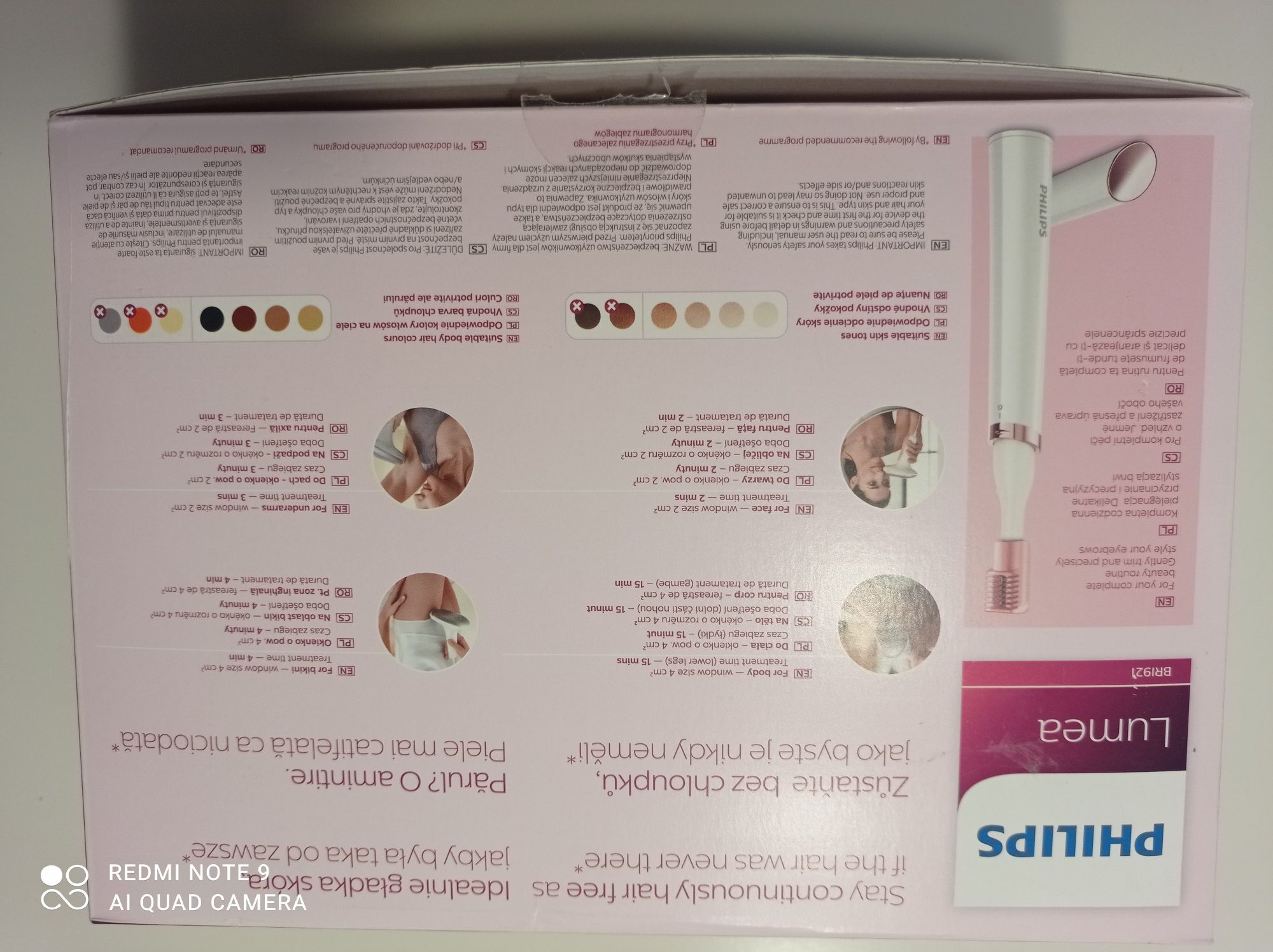 Depilator laserowy Philips Lumea BRI921/00 + trymer