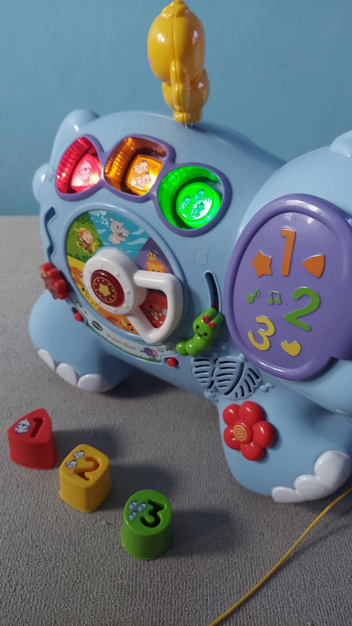 Vtech, Super Słoń, interaktywna zabawka do ciągnięcia