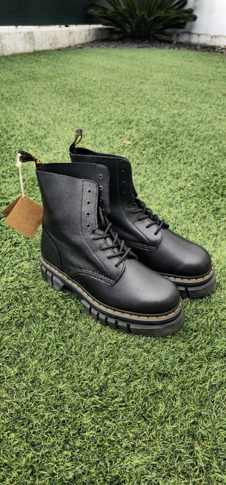 Botas Dr Martens Audrick Napa Lux, preto, Nº42, novas