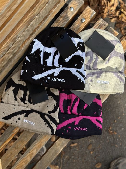Шапка Арктерикс унисекс зимняя теплая Шапка Arcteryx черная модная