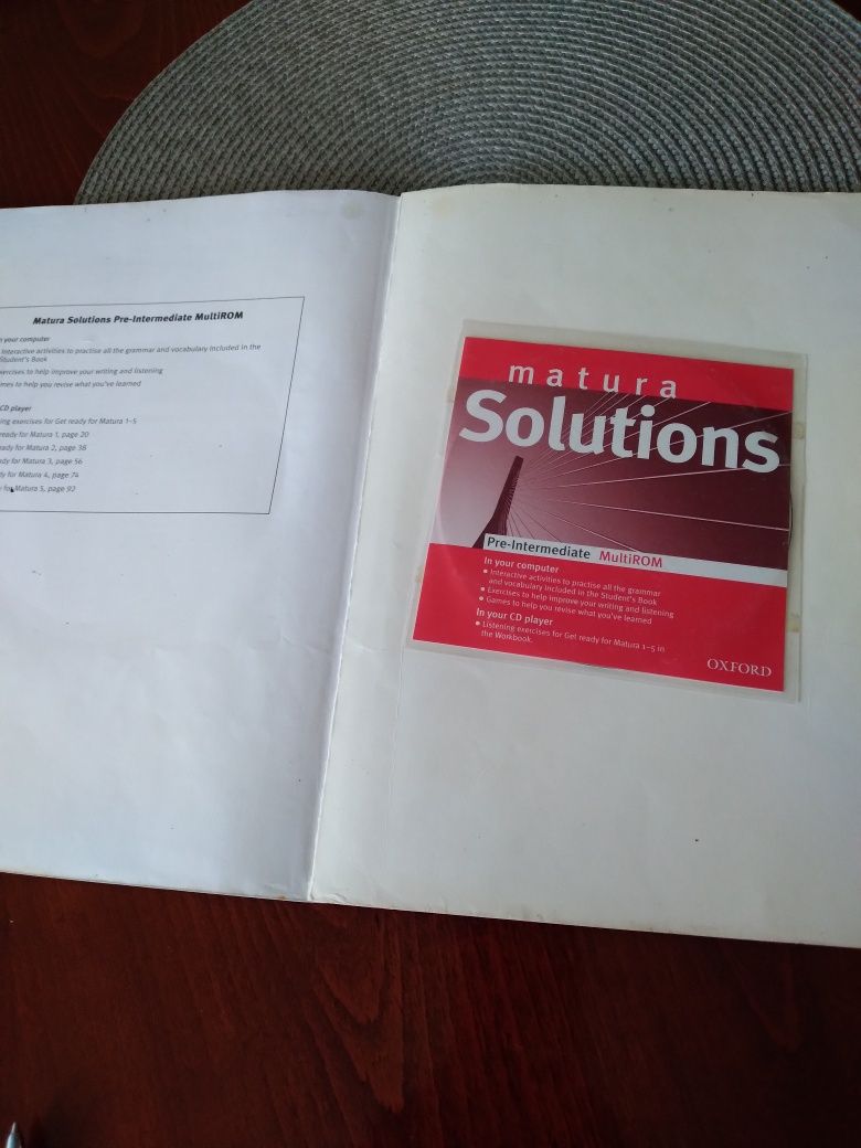 Podrecznik , Matura Solutions, 2007r, Workbook z plyta
