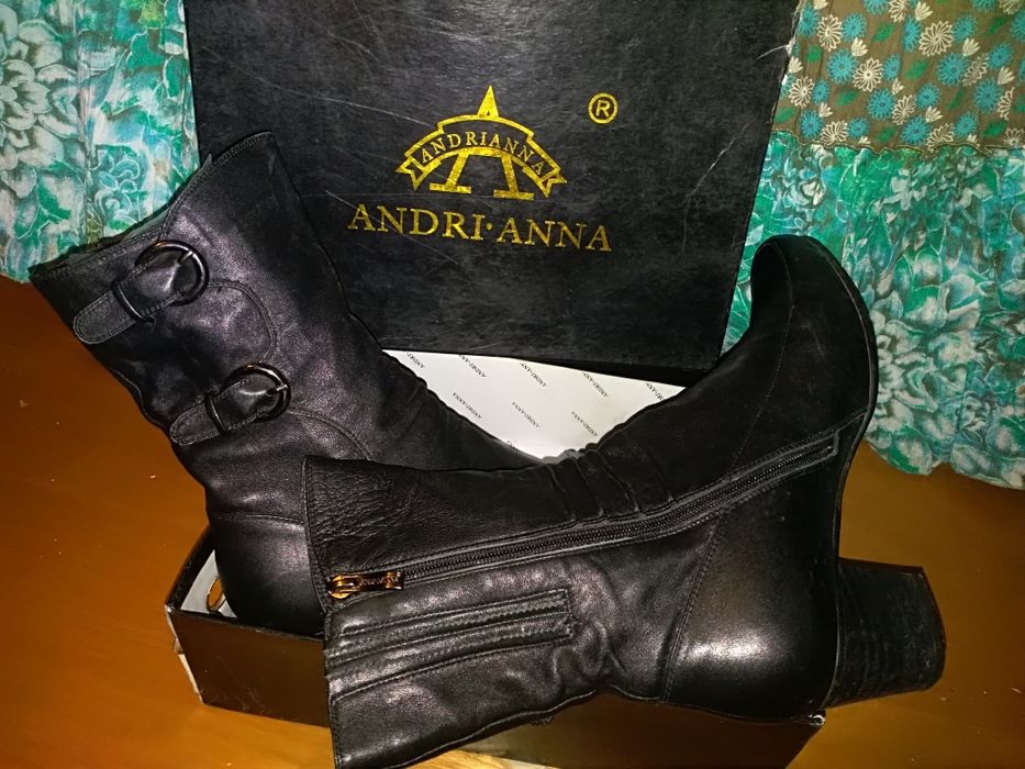 Ботинки кожаные, большой размер.