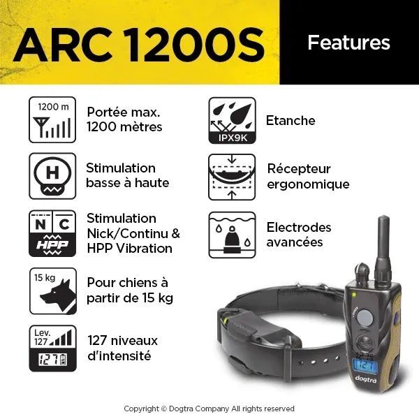 Электроошейник Dogtra ARC 1200S Hands Free
