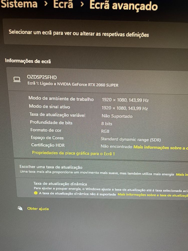 Monitor Gaming Ozone OZDSP25FHD - 24.5” Full HD 144Hz - RESERVADO