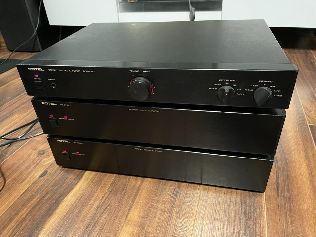 Stereo 2x wzmacniacz Rotel RB-970BX + preamp Rotel RC980BX