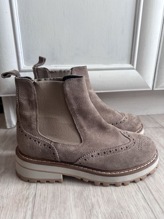 Челсі демі , замш беж