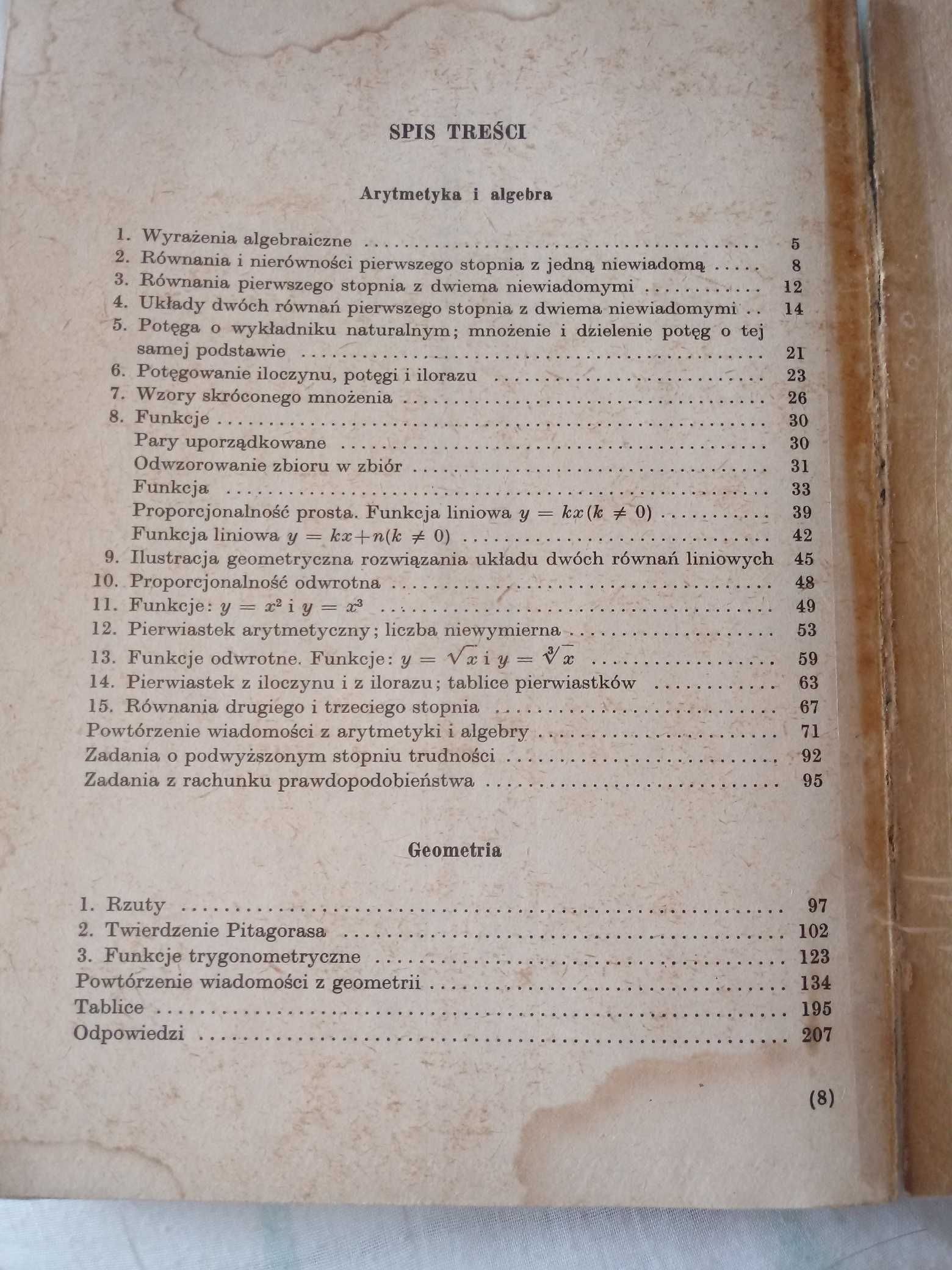 Zbiory zadań z matematyki dla szkoły podstawowej klasa 5,6,7 i 8.