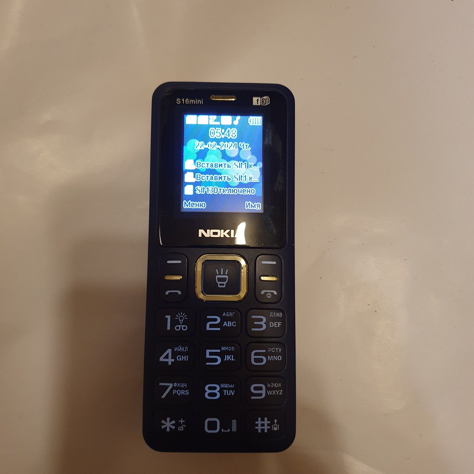 Телефон Nokia s16mini нлвый
