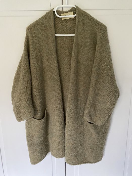 American Vintage Kardigan merynos wełna dziewicza M 38 L 40 merinos