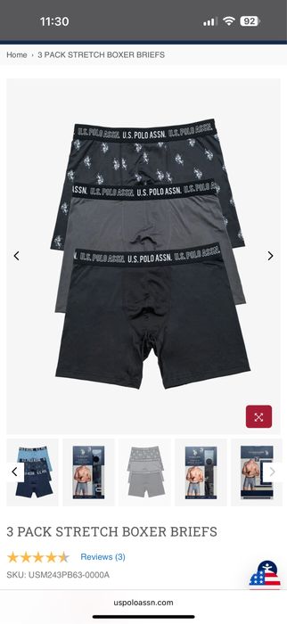 Мужские труси боксери U.S. POLO ASSN.