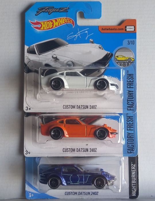 Conjunto 3 - custom datsun 240z hot wheels