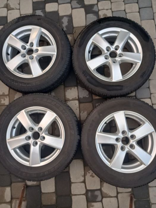 VW диски 5x112 + зима резина 195/65R15 Continental WinterContact