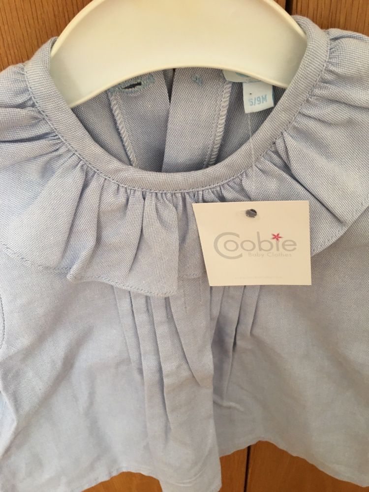 Camisa/Blusa com golinha (6/9meses)Coobie-Novo com etiqueta