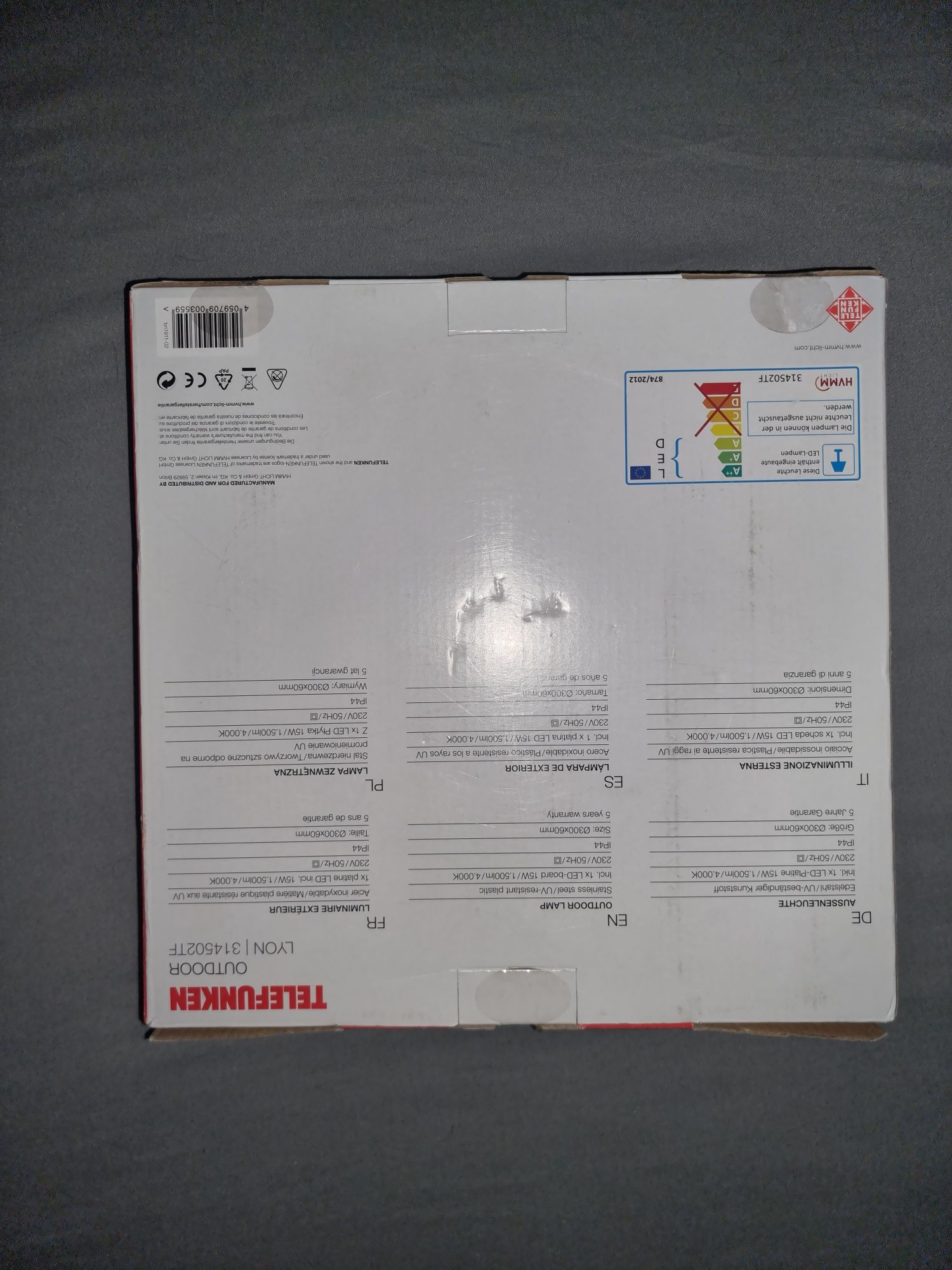 Telefunken kinkiet zewnętrzny LED