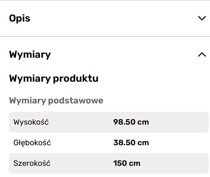 Komoda duża Agata meble loftowa 150cm