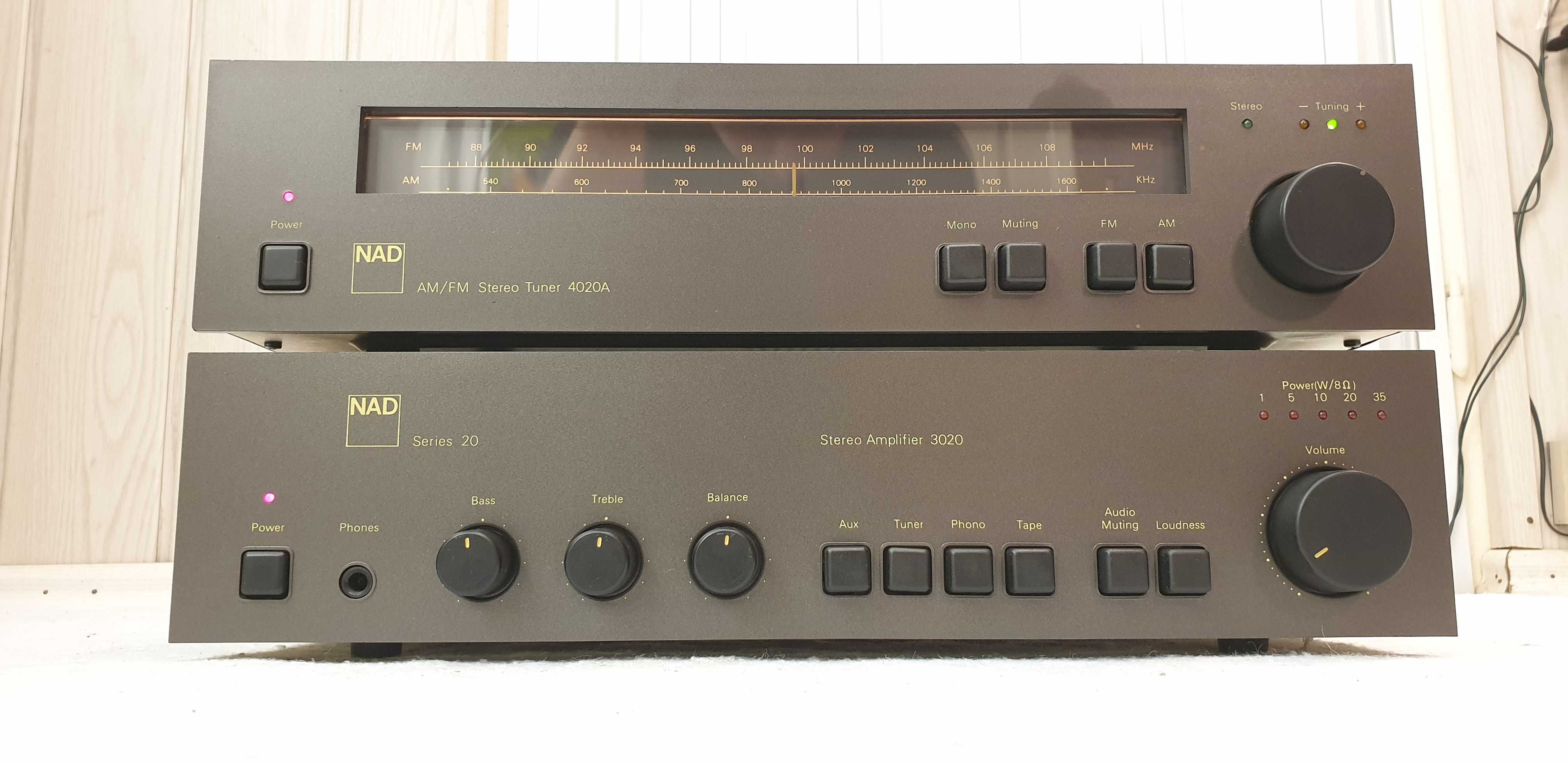 NAD 3020 i NAD 4020A, Stan bardzo dobry,Legenda HiFi AMP Tuner