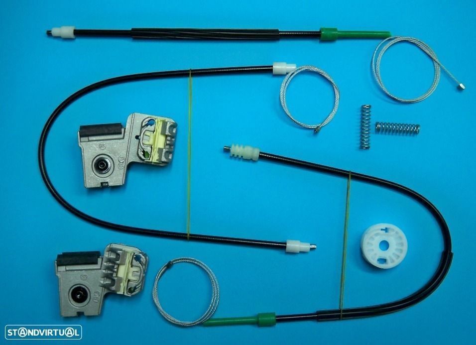 Kit reparar elevador vidro Audi Bmw Vw Mercedes Fiat Seat Renault Skoda Peugeot NOVO