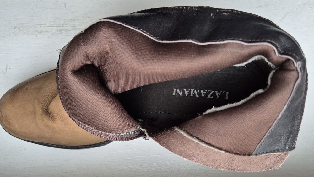 800 zł w salonie LAZAMANI roz 40 skóra naturalna botki damskie premium