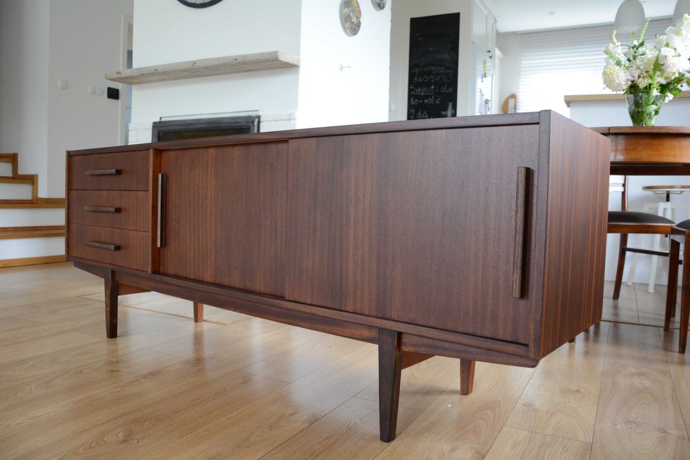 Komoda Violetta prl po renowacji sideboard vintage rtv