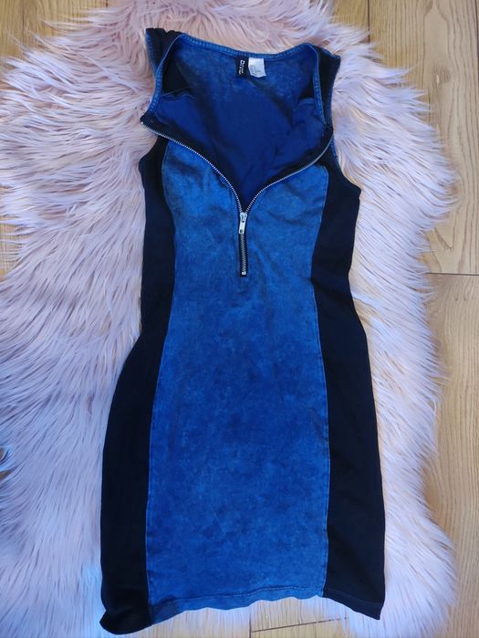 Czarna sukienka H&M – rozmiar S 100%bawełna mini