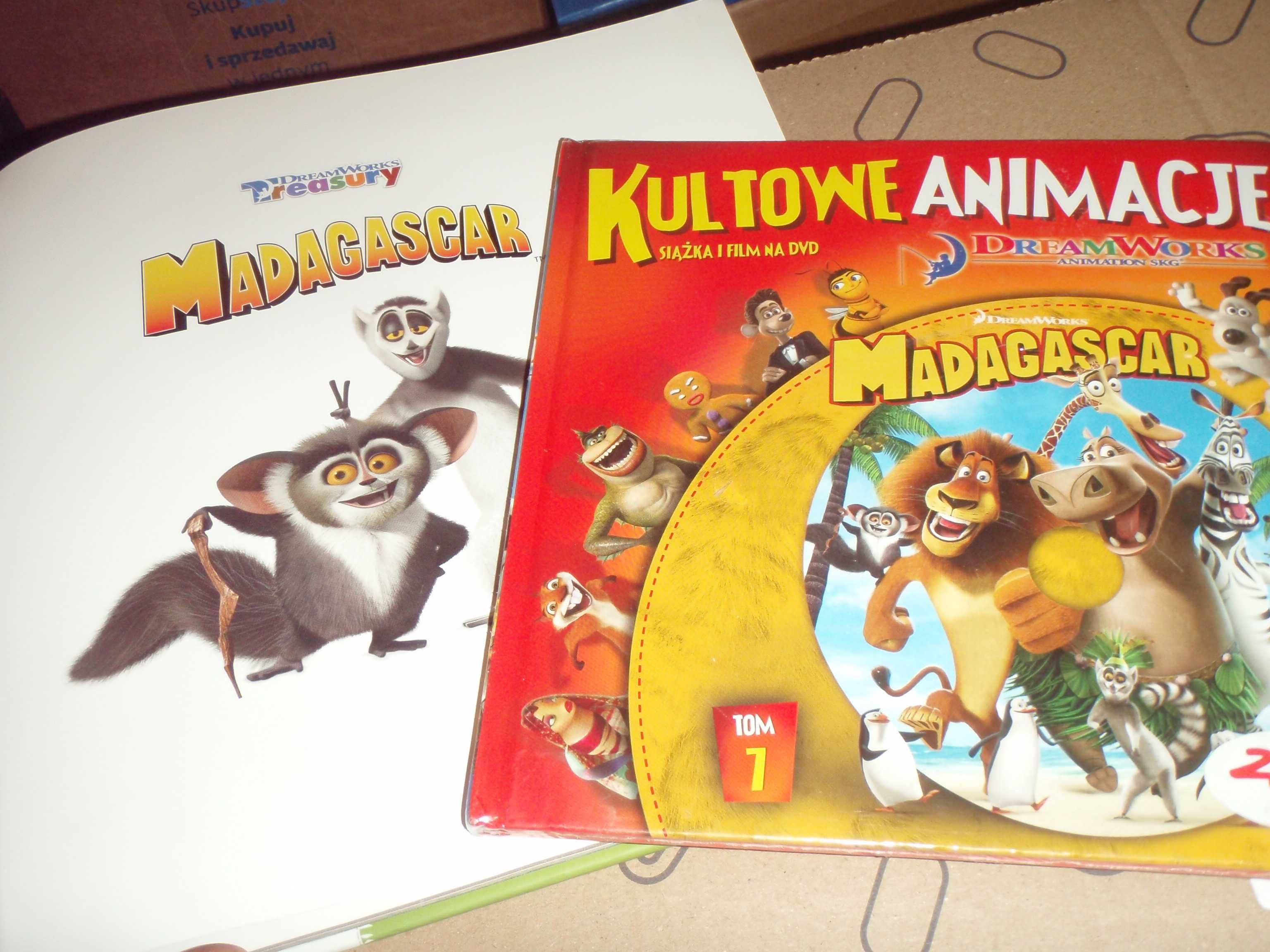 MADAGASKAR - film na DVD + książka - super zestaw