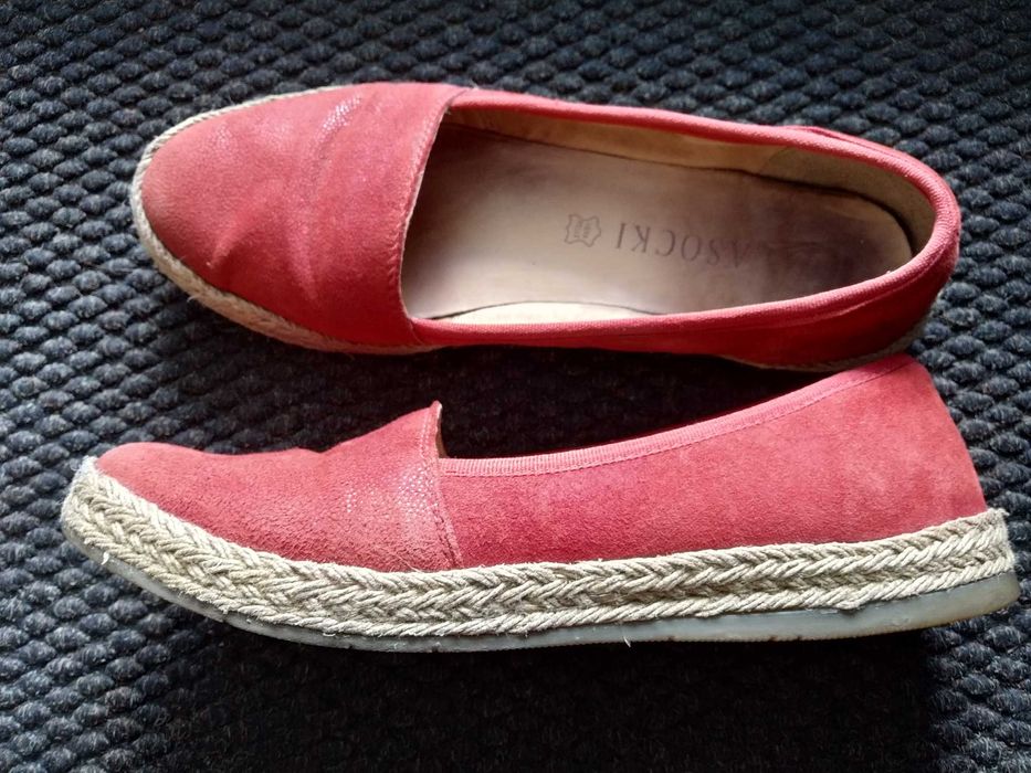 espadryle skórzane Lasocki  38/37/wkladka 24cm