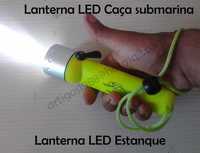 Lanterna led estanque mergulho pesca caça