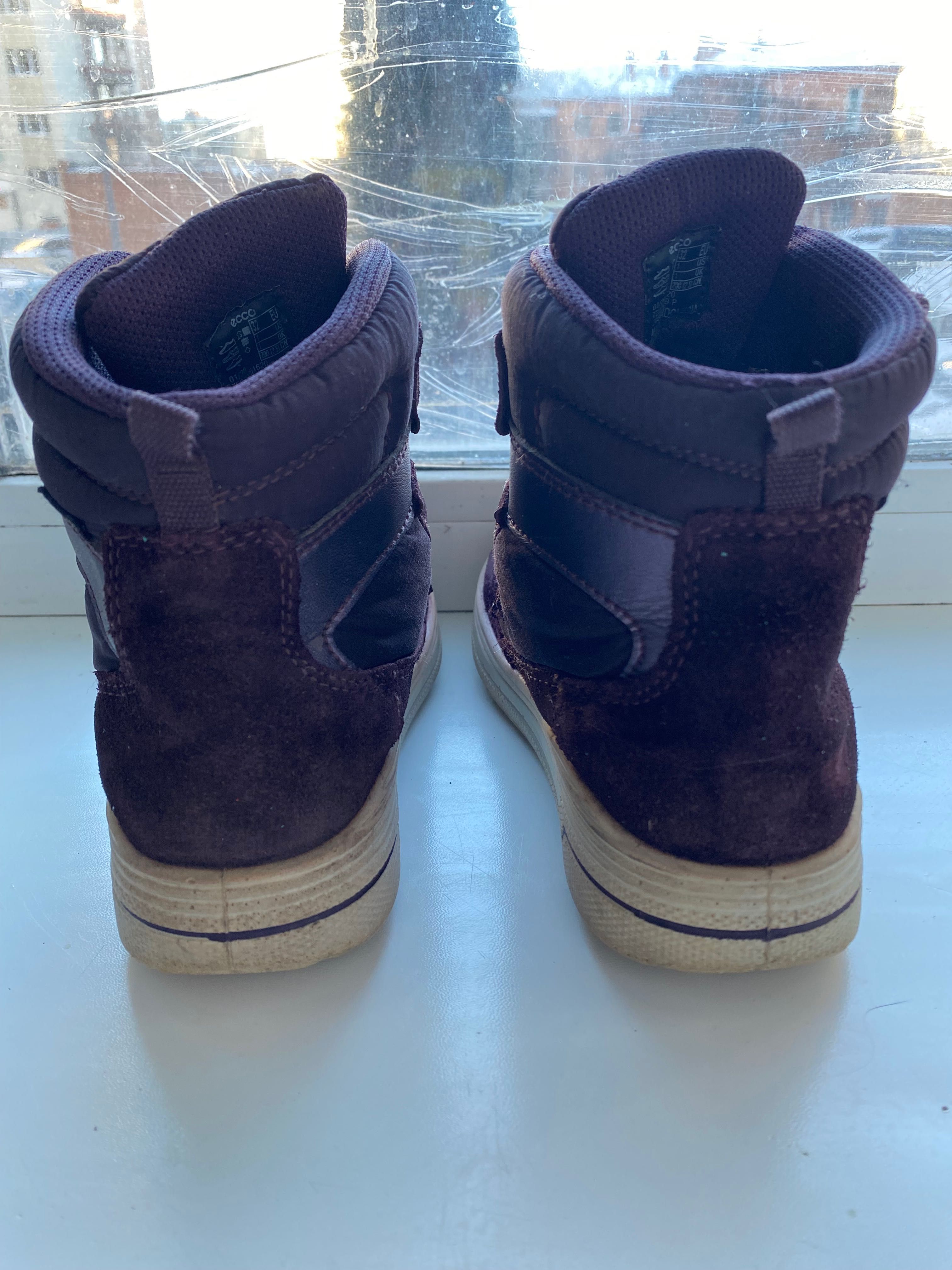 Зимові Ecco унісекс черевики ботинки хайтопи чоботи сапоги