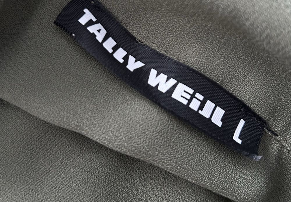 Koszula na krótki rękaw khaki Tally Weijl