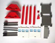 LEGO klocki konstrukcyjne dachy, drabiny, kolumny, bramy