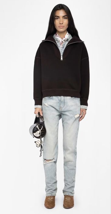 Толстовка с вышевкой Zadig & Voltaire