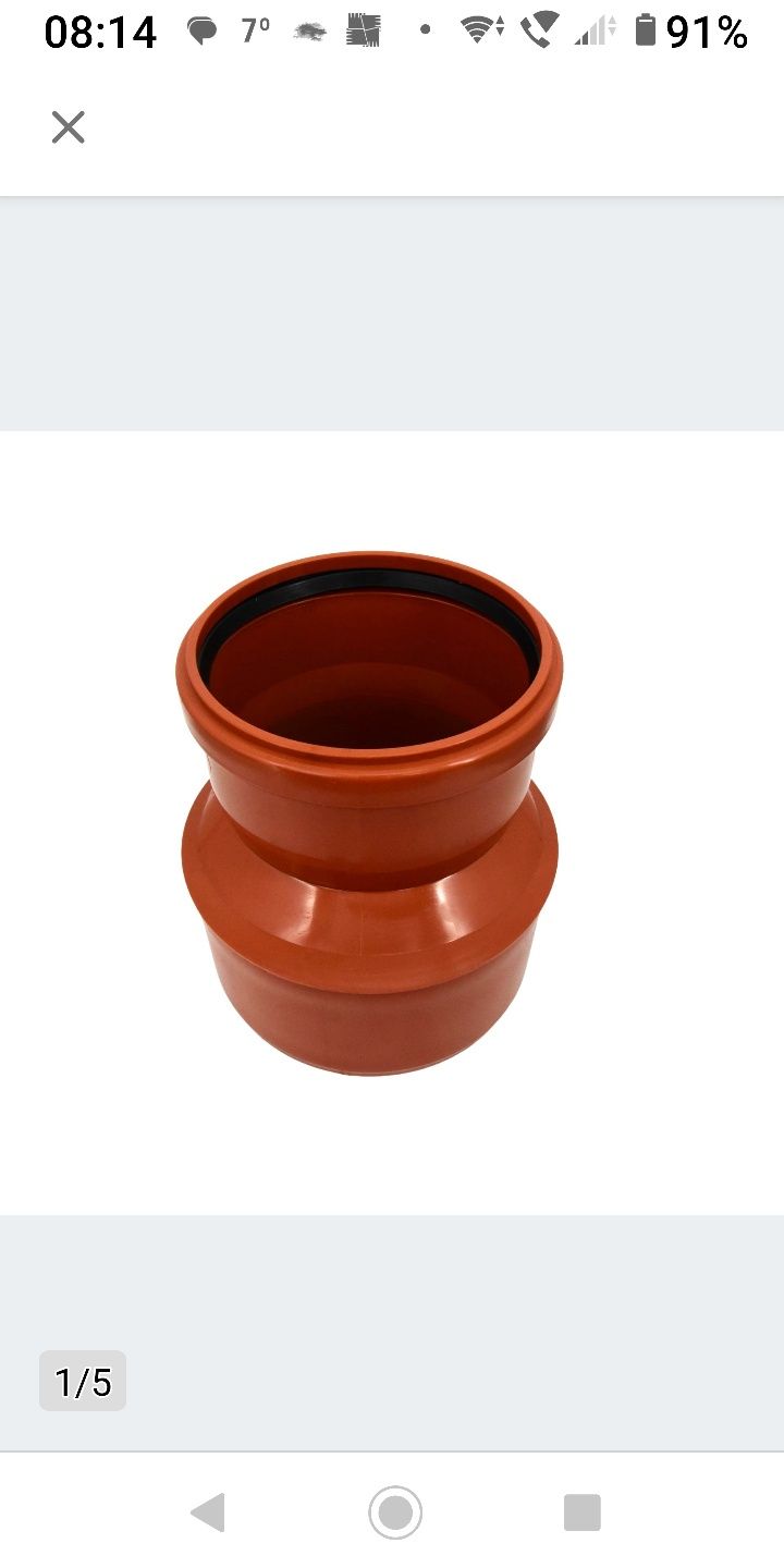 Redukcja PVC 250/200 zewnetrzna