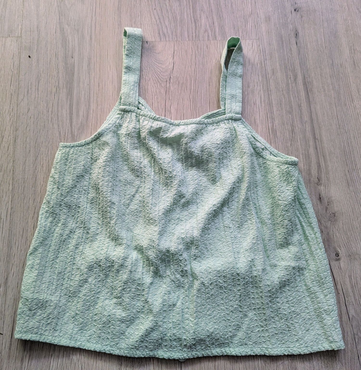 Komplet H&M top + spodnie szerokie nogawki rozm.164