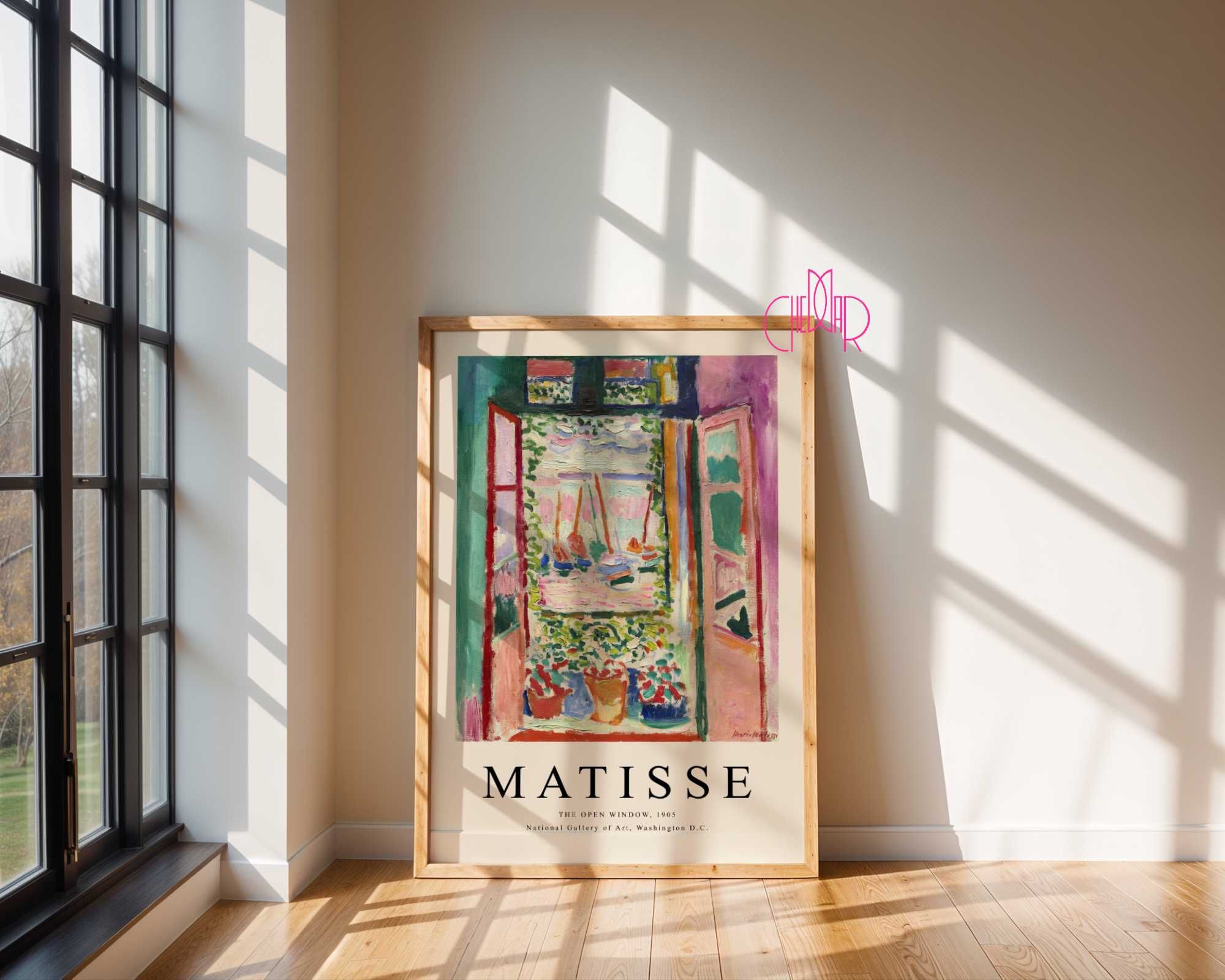 Plakat Matisse, Otwarte okno, 30x40