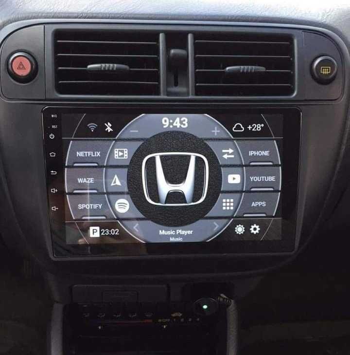 Rádio 2DIN Honda CIVIC MK6 • (1995 a 2001) • Android EK EJ EM MA MB MC