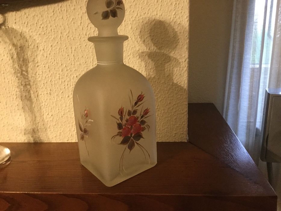 Garrafa de vidro “vintage”