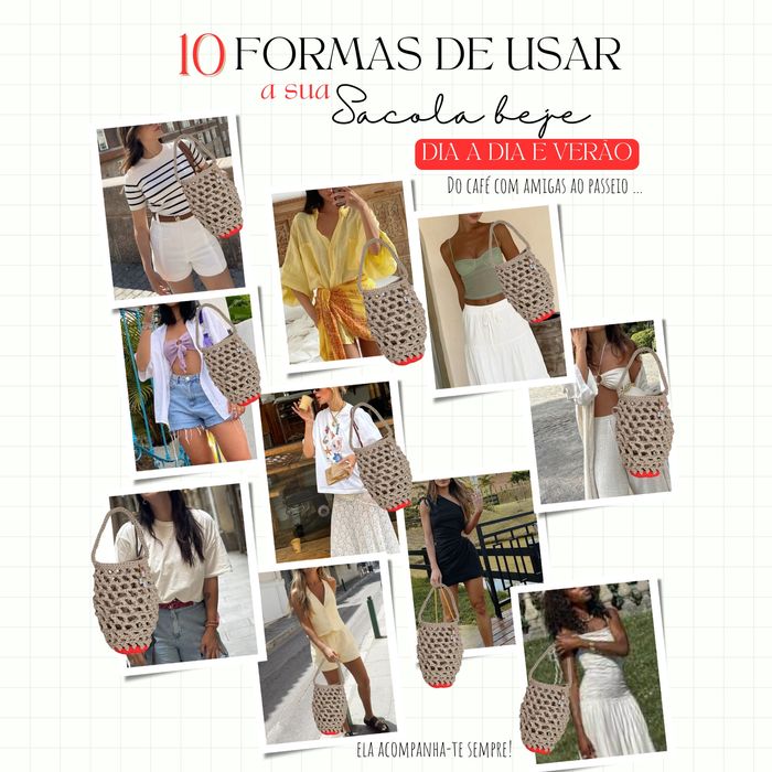 Sacola saco tote bag mala croche