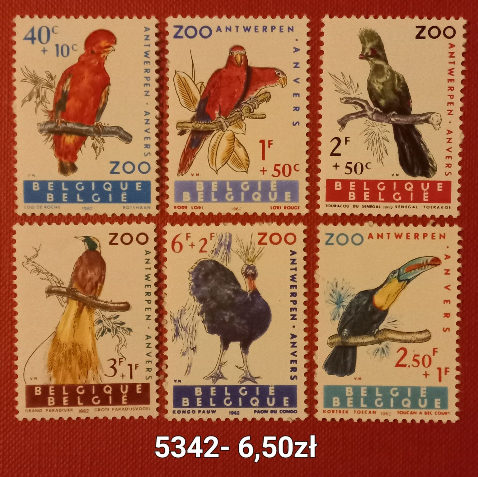 Znaczki pocztowe- ptaki/Malawi,Australia, Belgia
