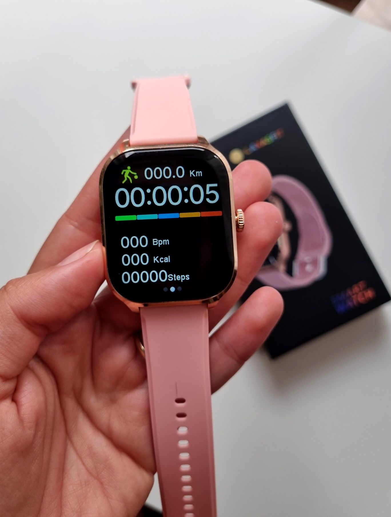 Smartwatch różowy damski