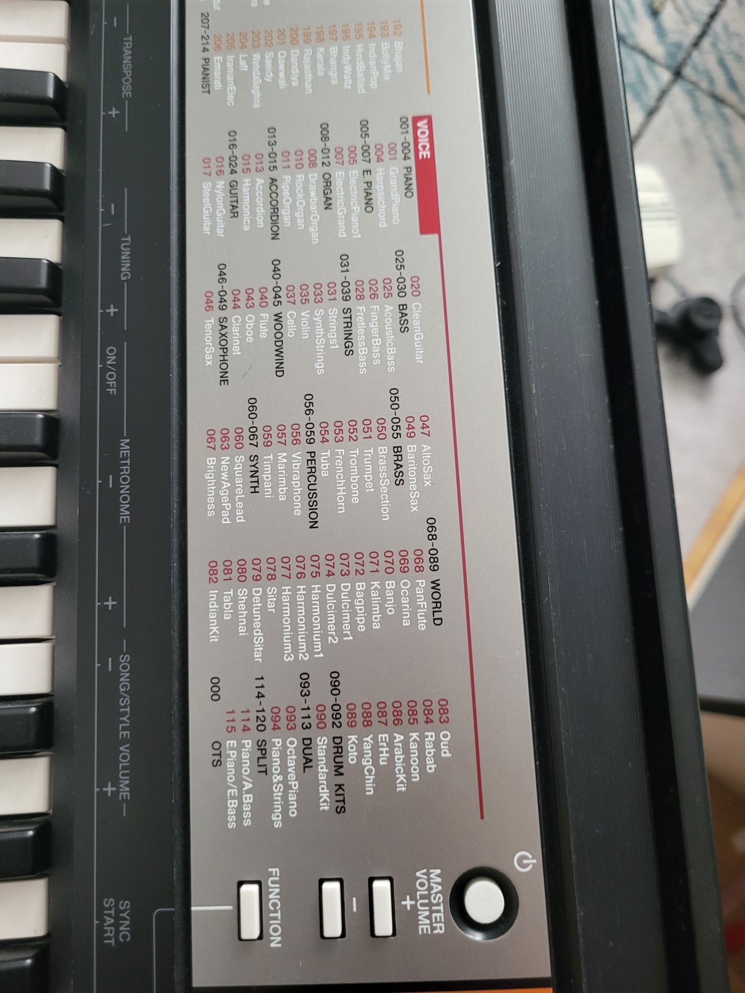Keyboard Yamaha PSR F50