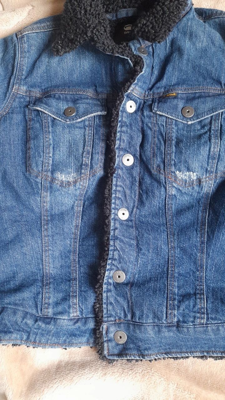 kurtka jeansowa ocieplana G-Star Raw
