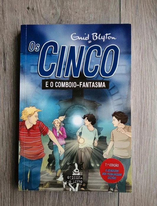 Livro "Os Cinco e o Comboio Fantasma" de Enid Blyton