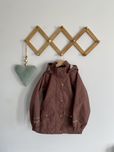 Kurtka czkoladowa 116 zigzag denmark przeciwdeszczowa jak newbie