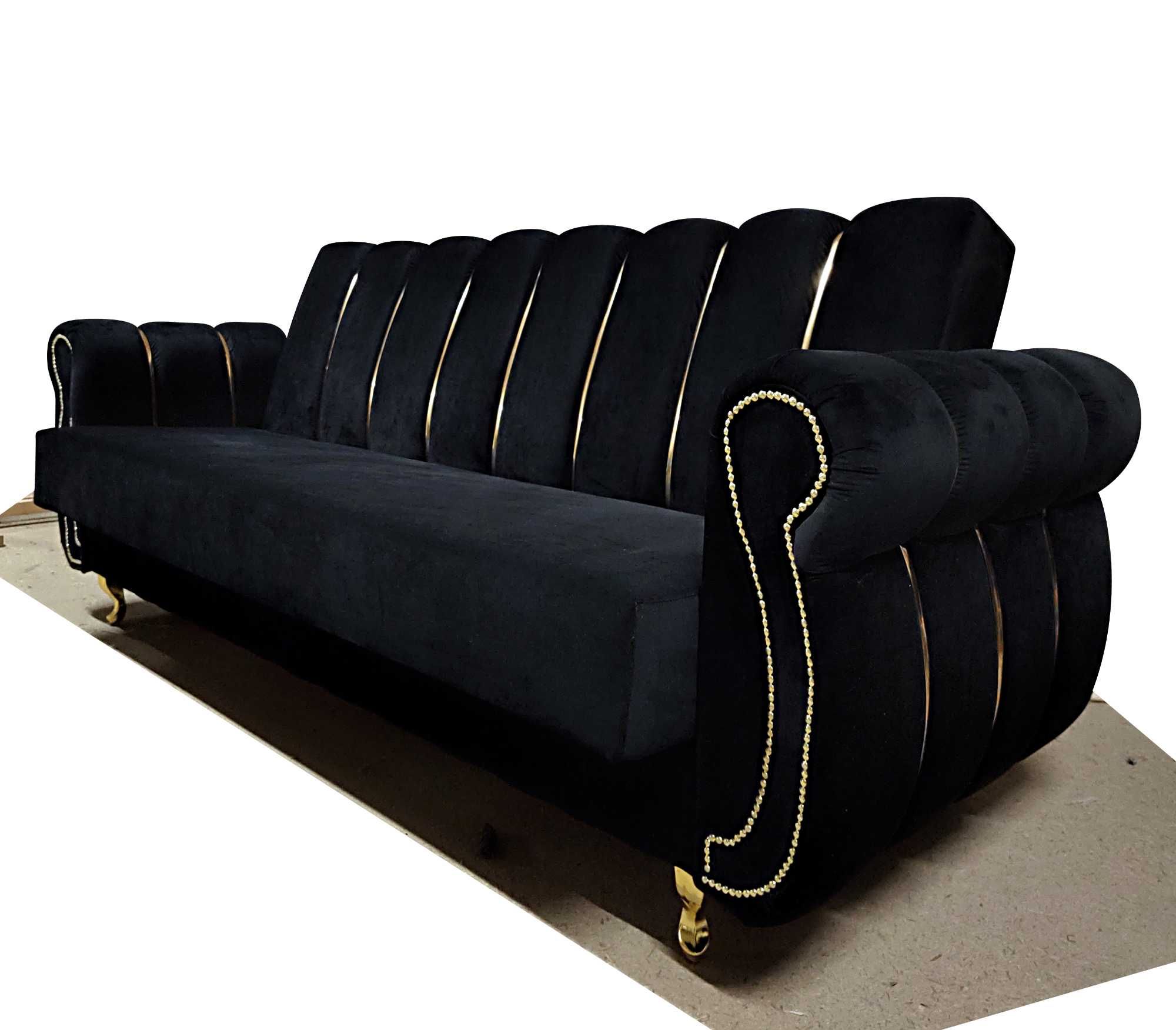 RATY komplet Chesterfield GLAMOUR zestaw wypoczynkowy uszakkanapa sofa